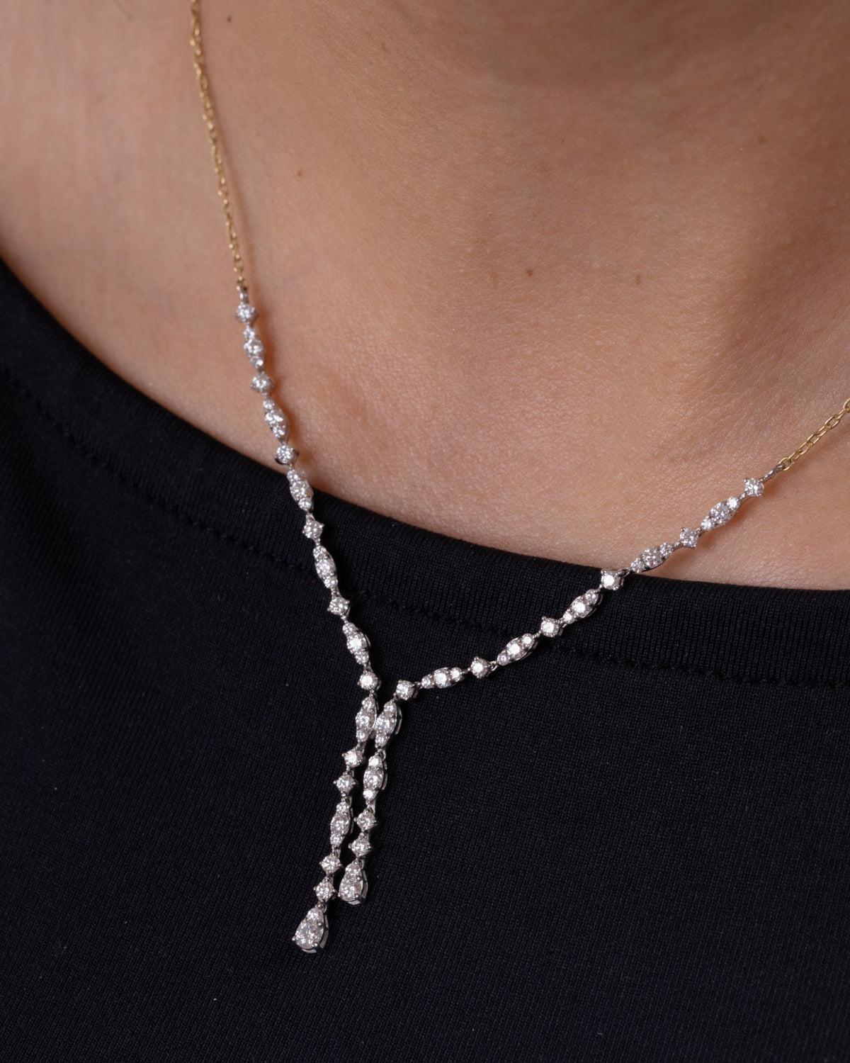 18K Gold Diamond Necklace - RA14323