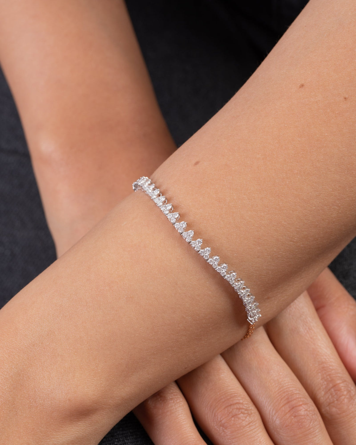 18K Rose Gold Diamond Bracelet - RA6786/1
