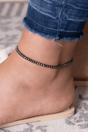 large Hematite Balls Anklet