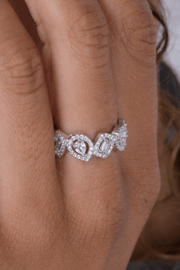 Zircon Square & Oval Ring