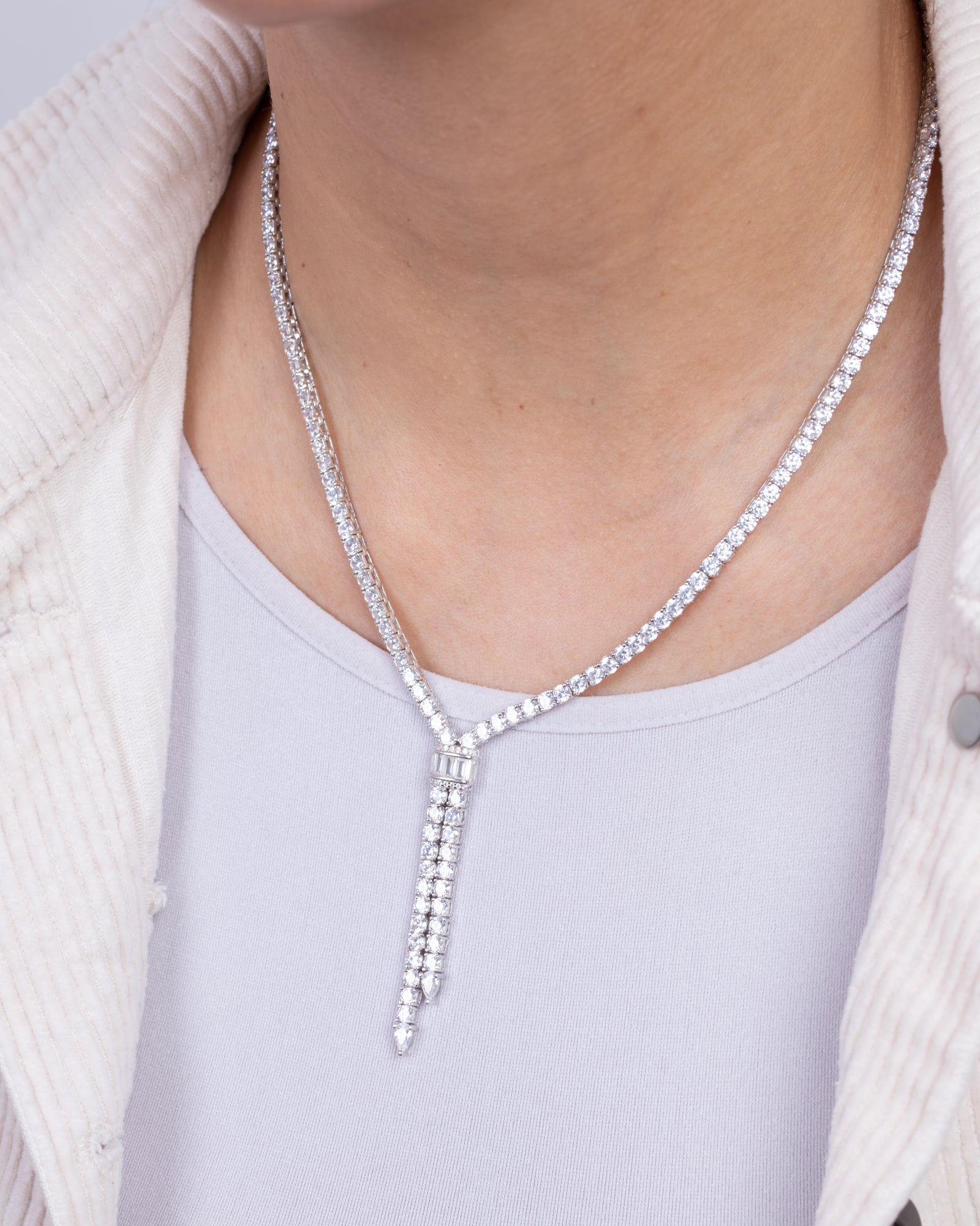 Zircon Tennis (06) Necklace