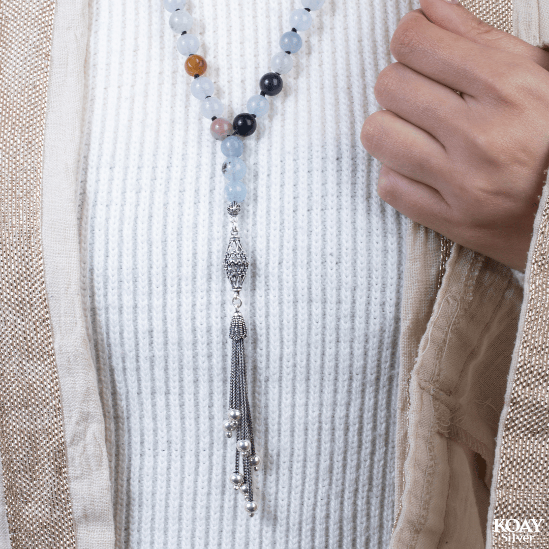 Colored Jade Necklace سبحه او سلسله