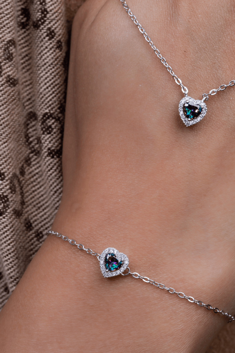 Zircon Purple Shades Heart Set