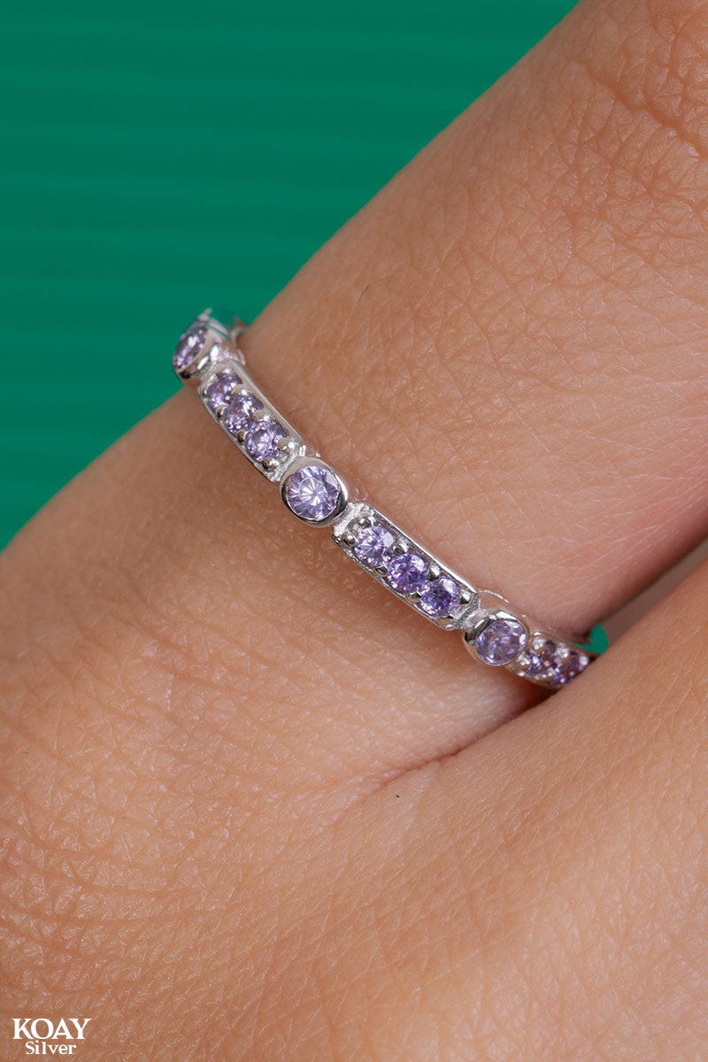 Zircon (042-Purple) Ring