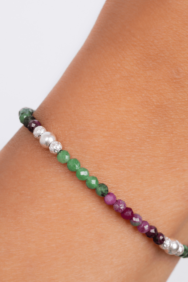 Ruby & Balls Bracelet