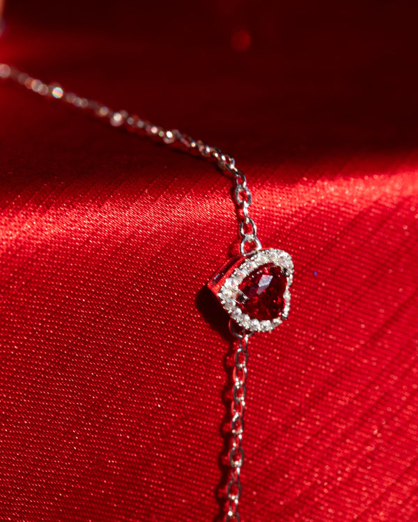 Red Heart Zircon (02) Bracelet