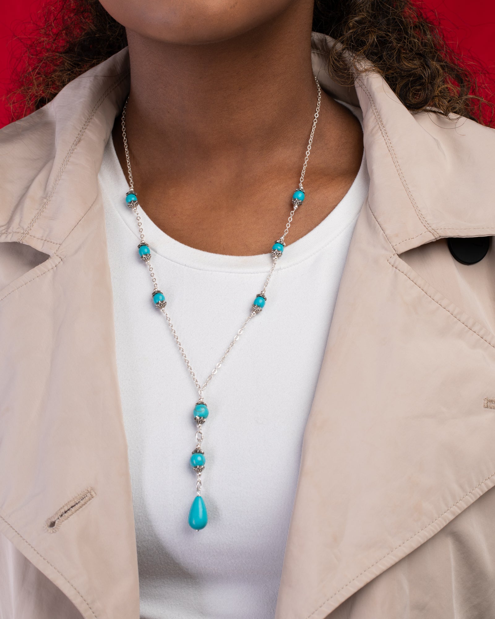 Turquoise Drops Necklace
