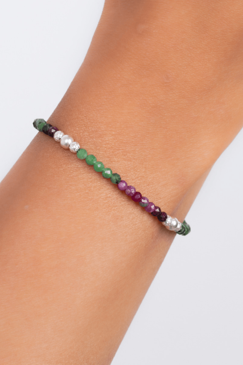 Ruby & Balls Bracelet