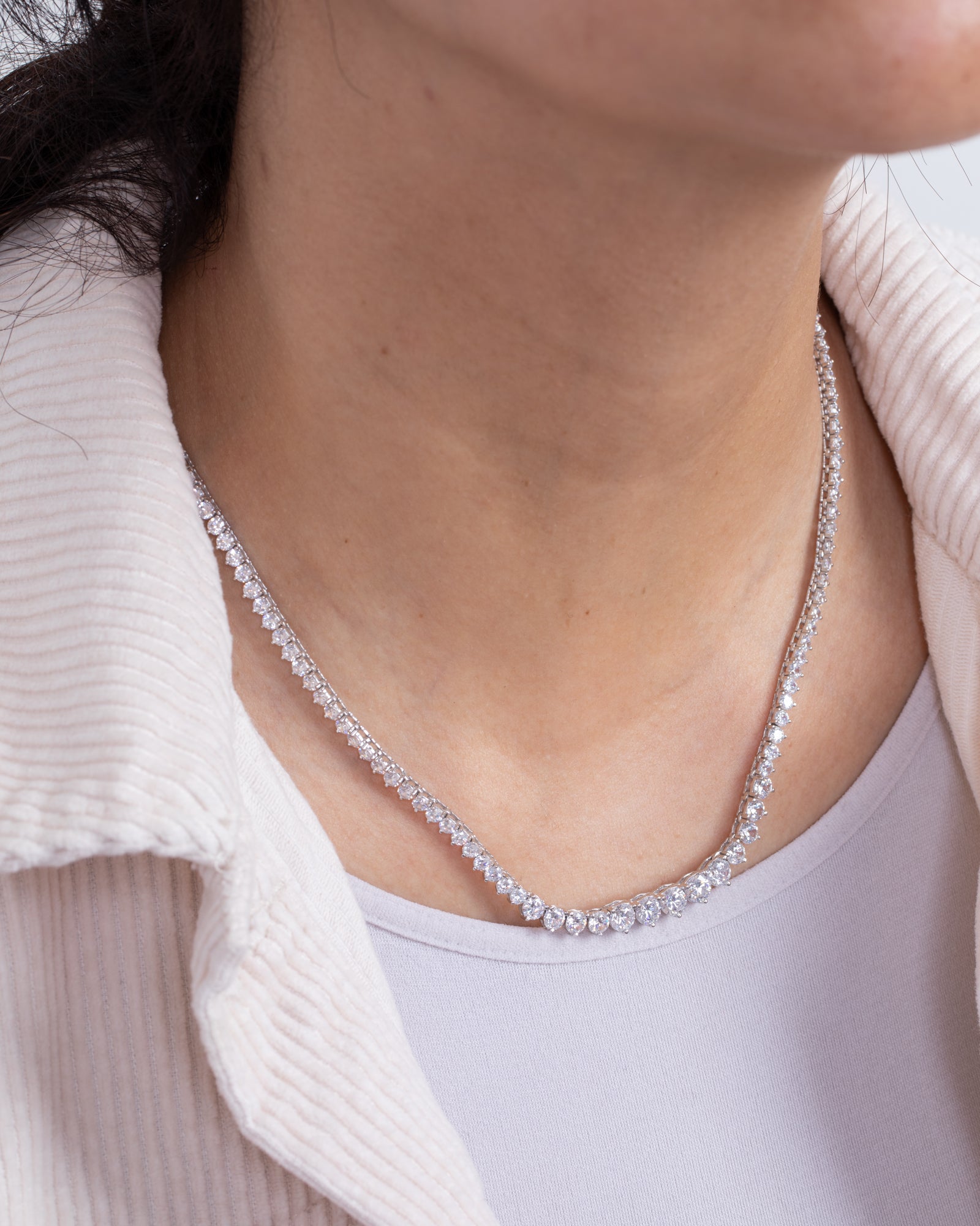Zircon Tennis (05) Necklace