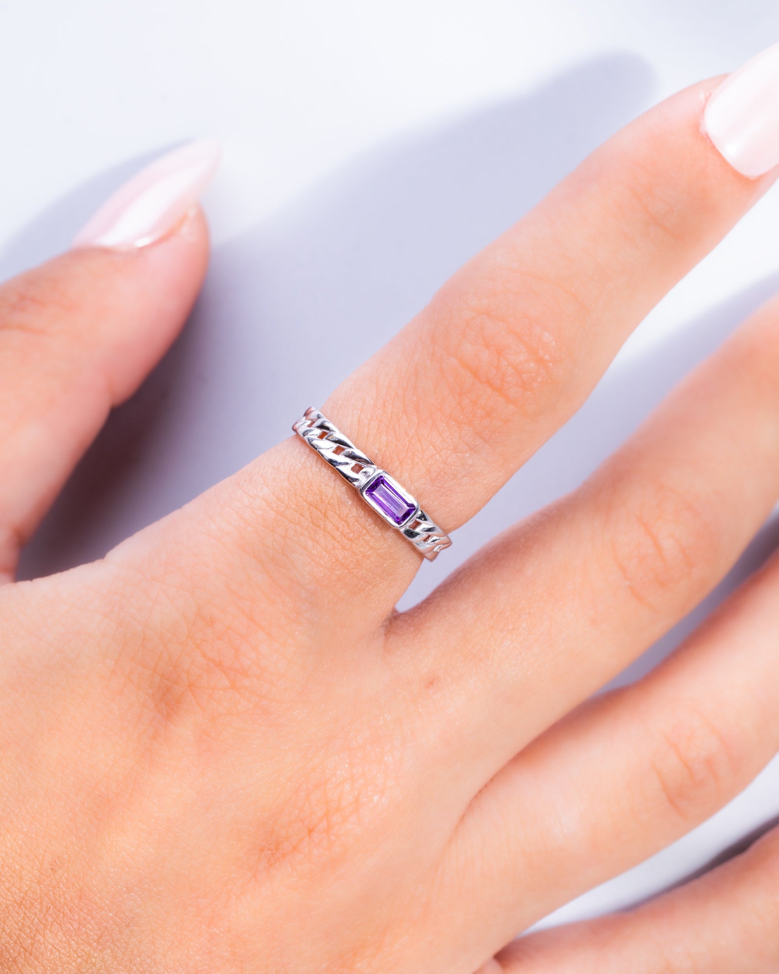 Zircon (0101-Purple) Ring