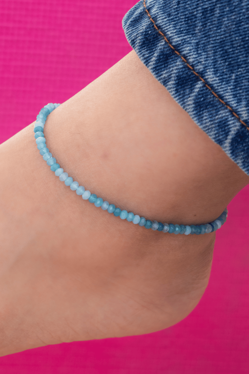 Munsell Jad Stone Anklet