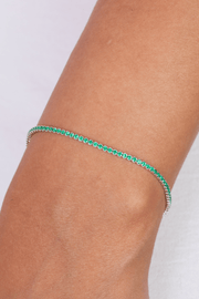 Zircon Green Tennis Bracelet