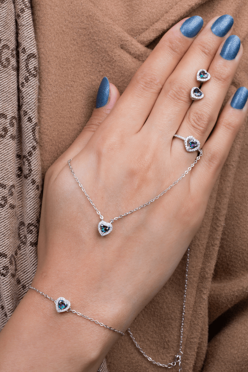 Zircon Purple Shades Heart Set