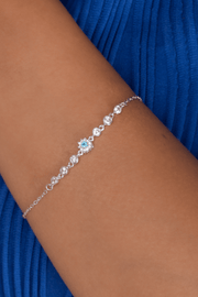 Zircon Flower Turquoise (03) Bracelet