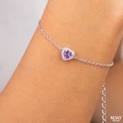 Purple Heart Zircon (02) Bracelet