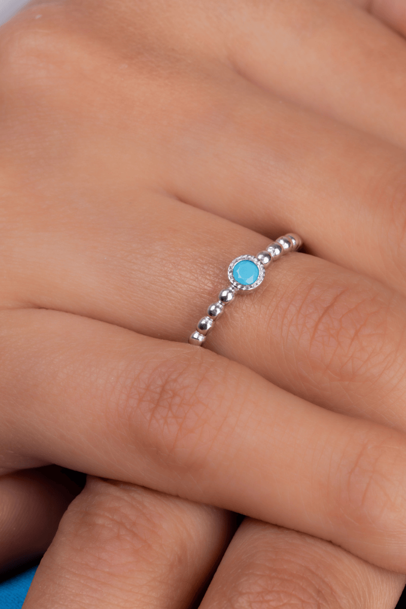 Zircon Turquoise (036) Ring