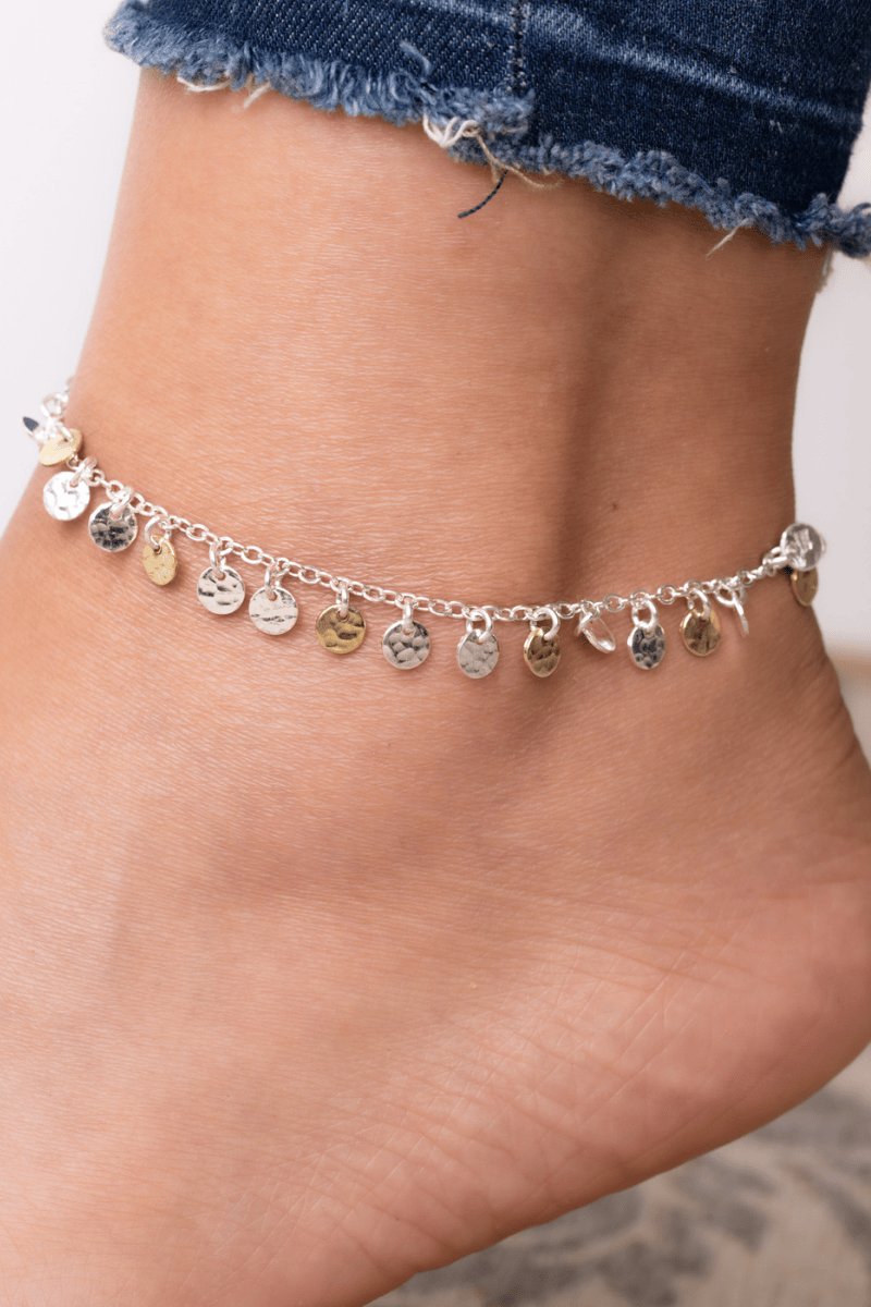 N Barq Anklet Silver x Gold