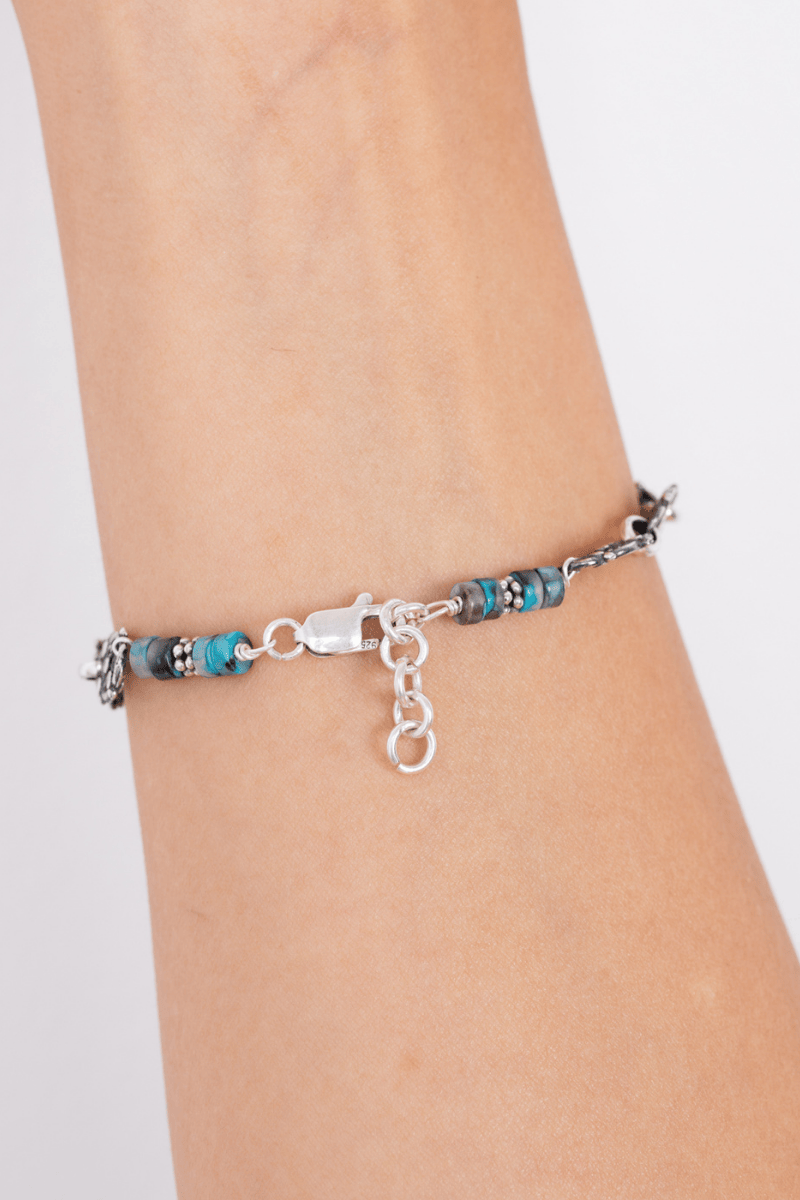Belcher chain& jasper Bracelet