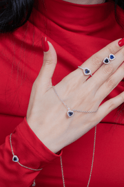 Zircon Blue Heart Set