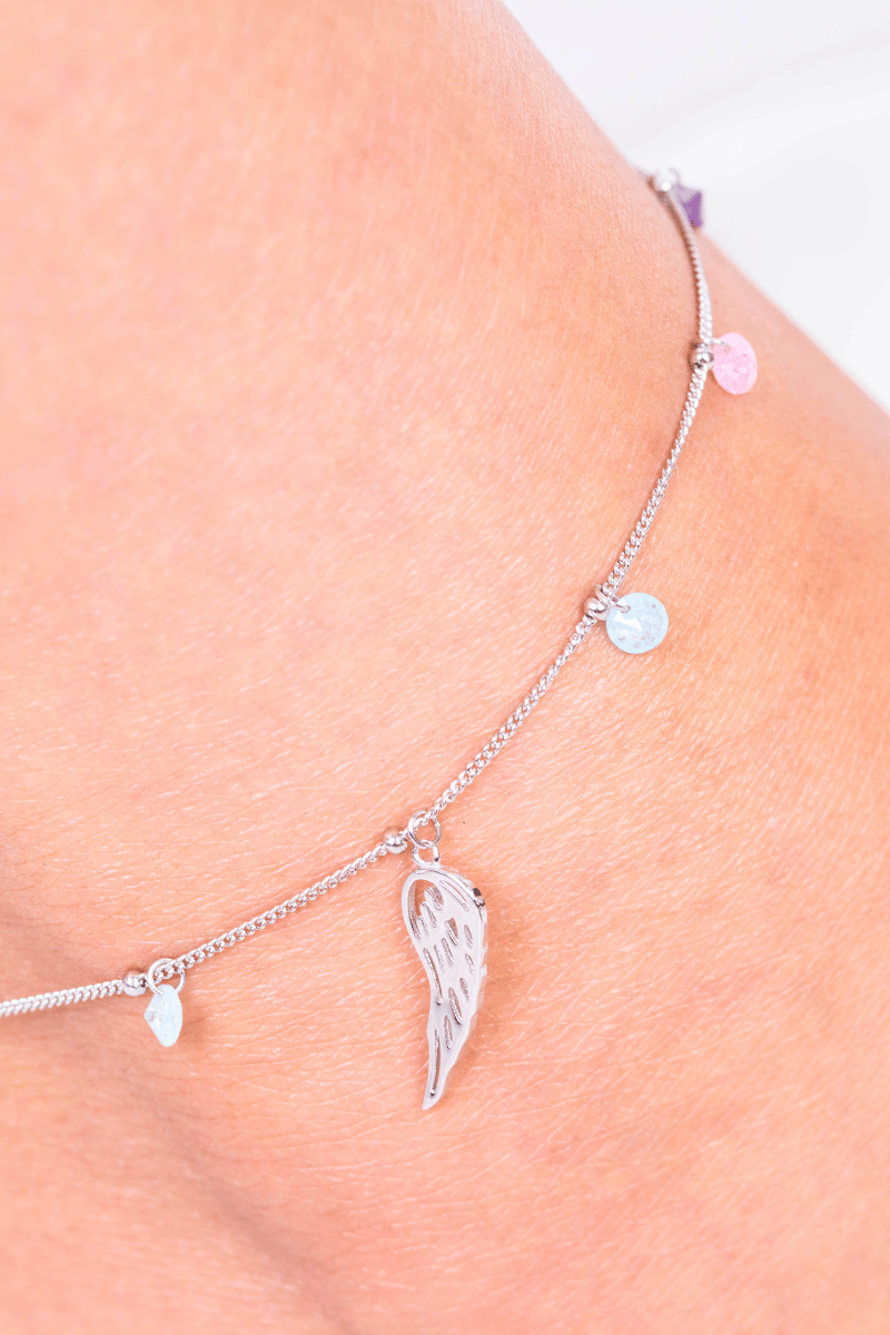 Colored Wing Anklet