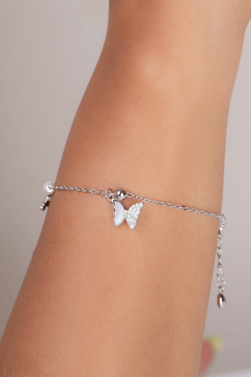 Zircon Sadaf Butterfly Bracelet