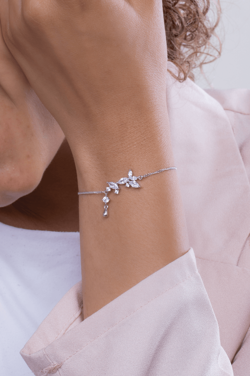 Zircon Flower (05) Bracelet