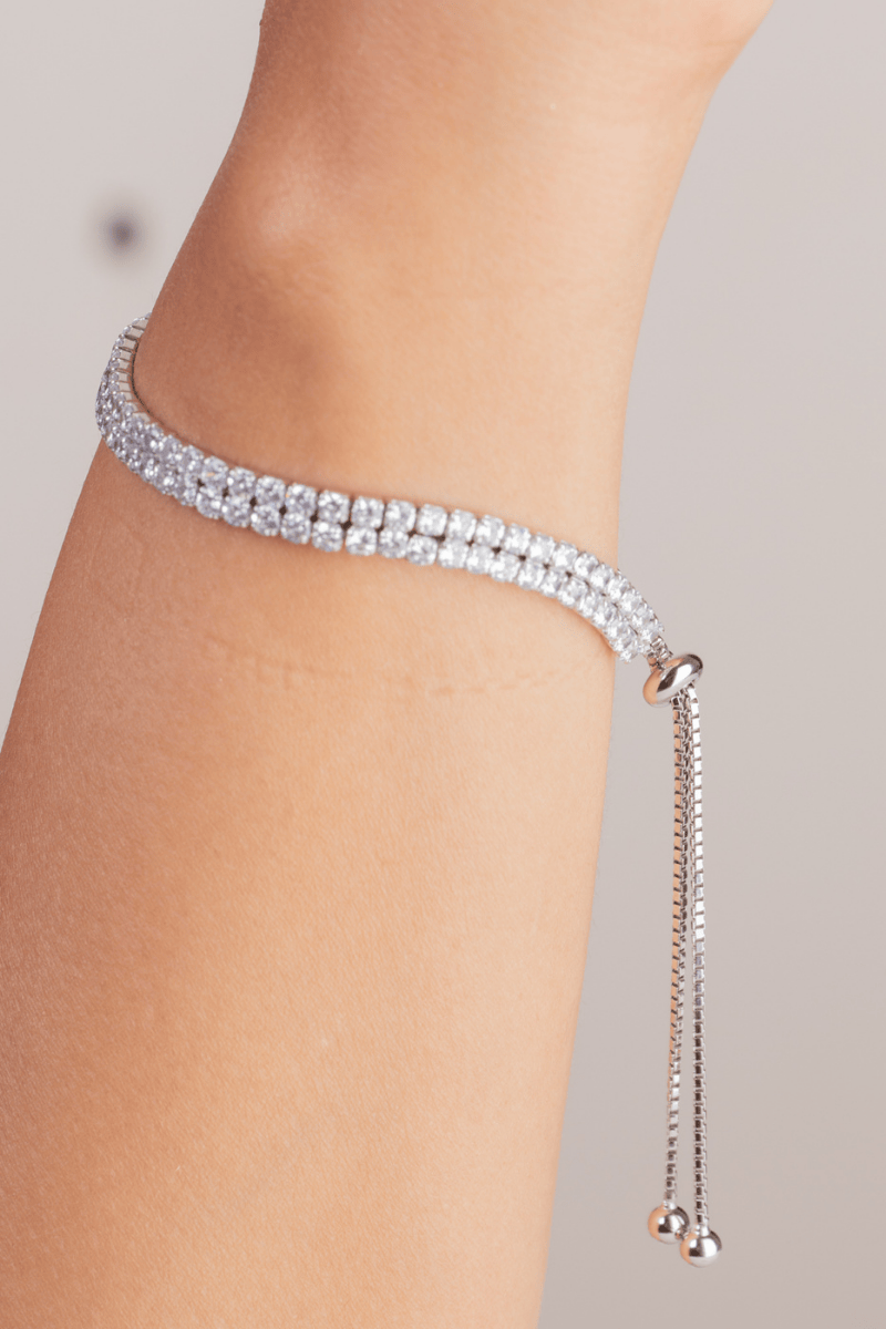 Zircon Tennis Double Layer Bracelet