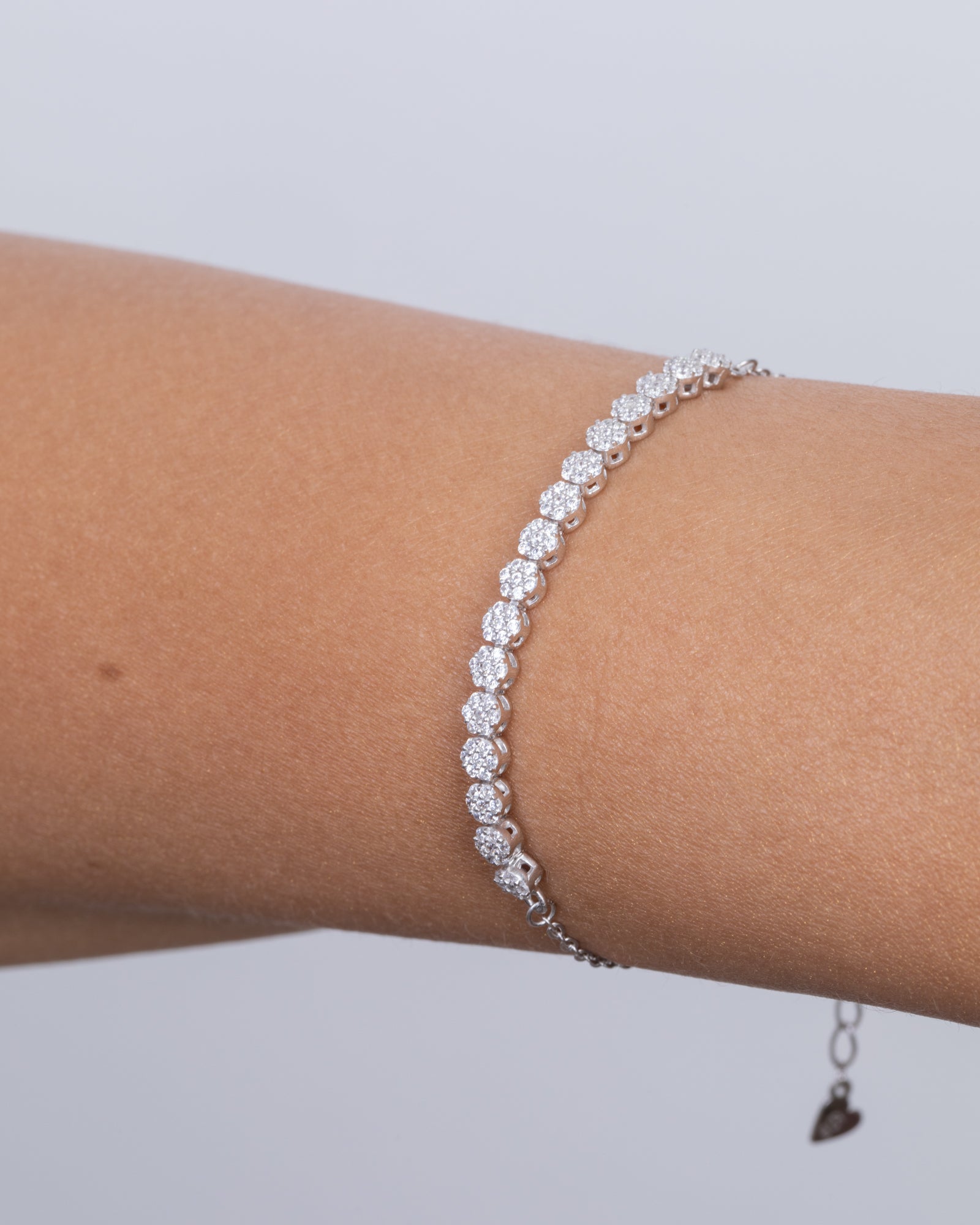 Zircon Tiny Flowers Bracelet