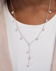 Dropped Pearl Necklace