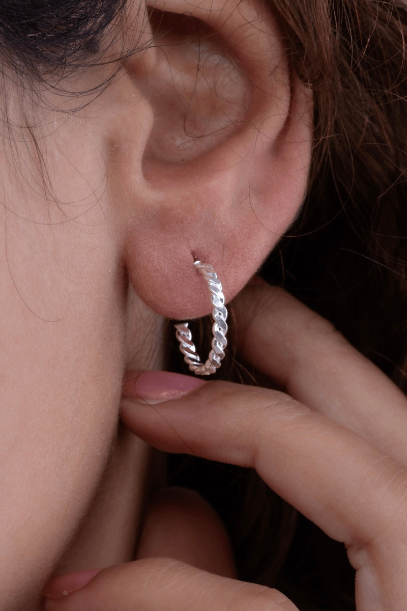 Plain Braided Earring