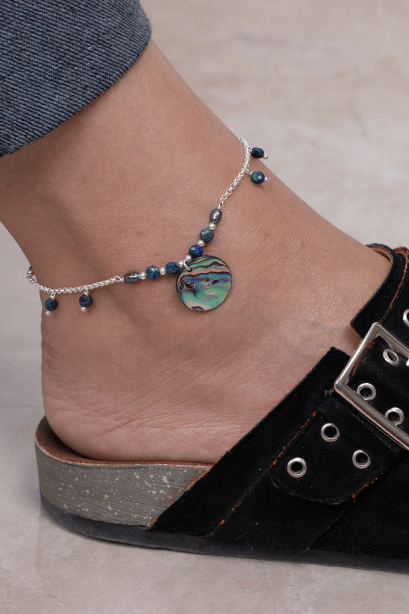 Green Sadaf Anklet