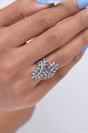 Zircon Double Leaf (06) Ring