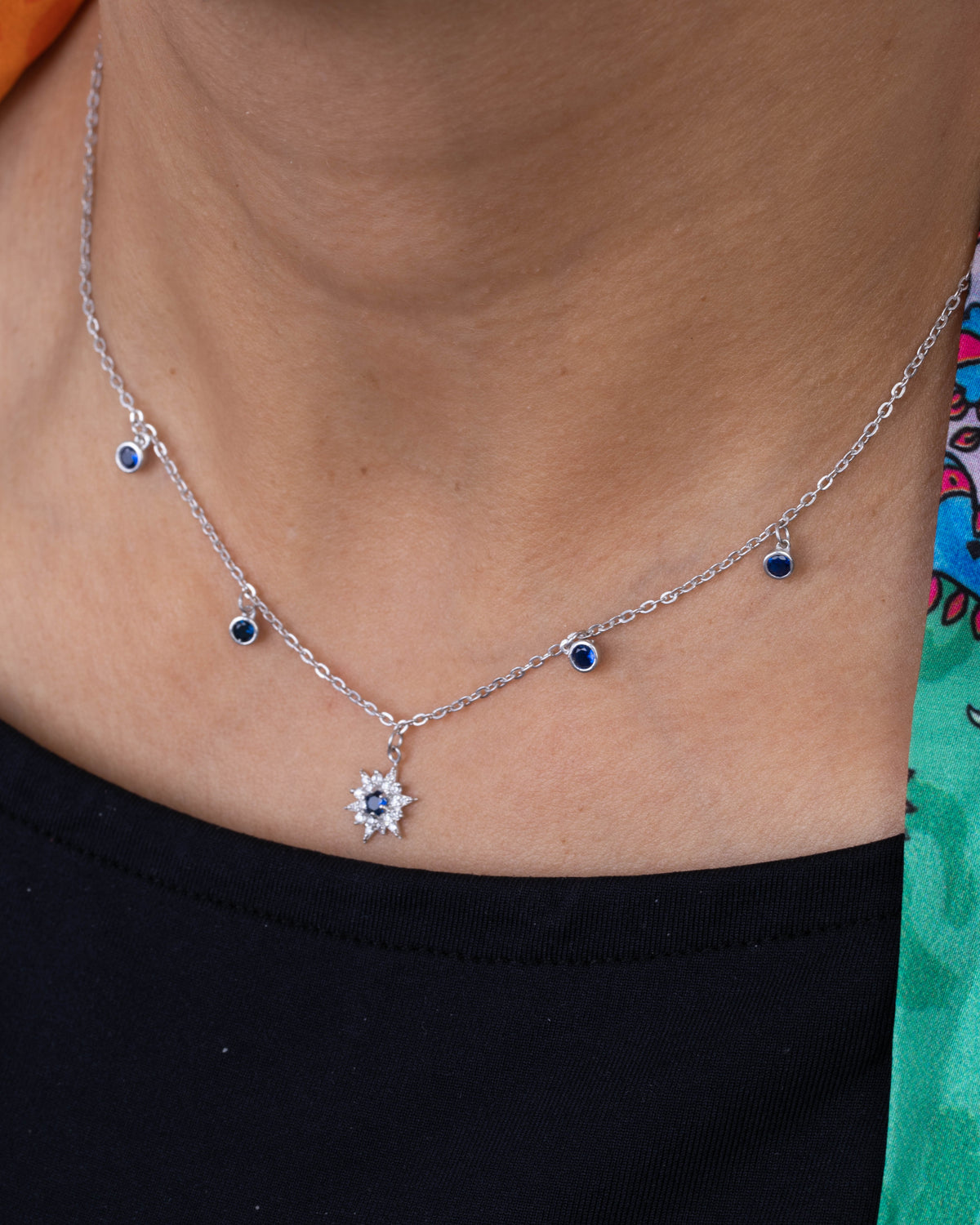 Zircon Northstar Blue (01) Necklace