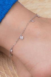 Zircon & Barq Anklet