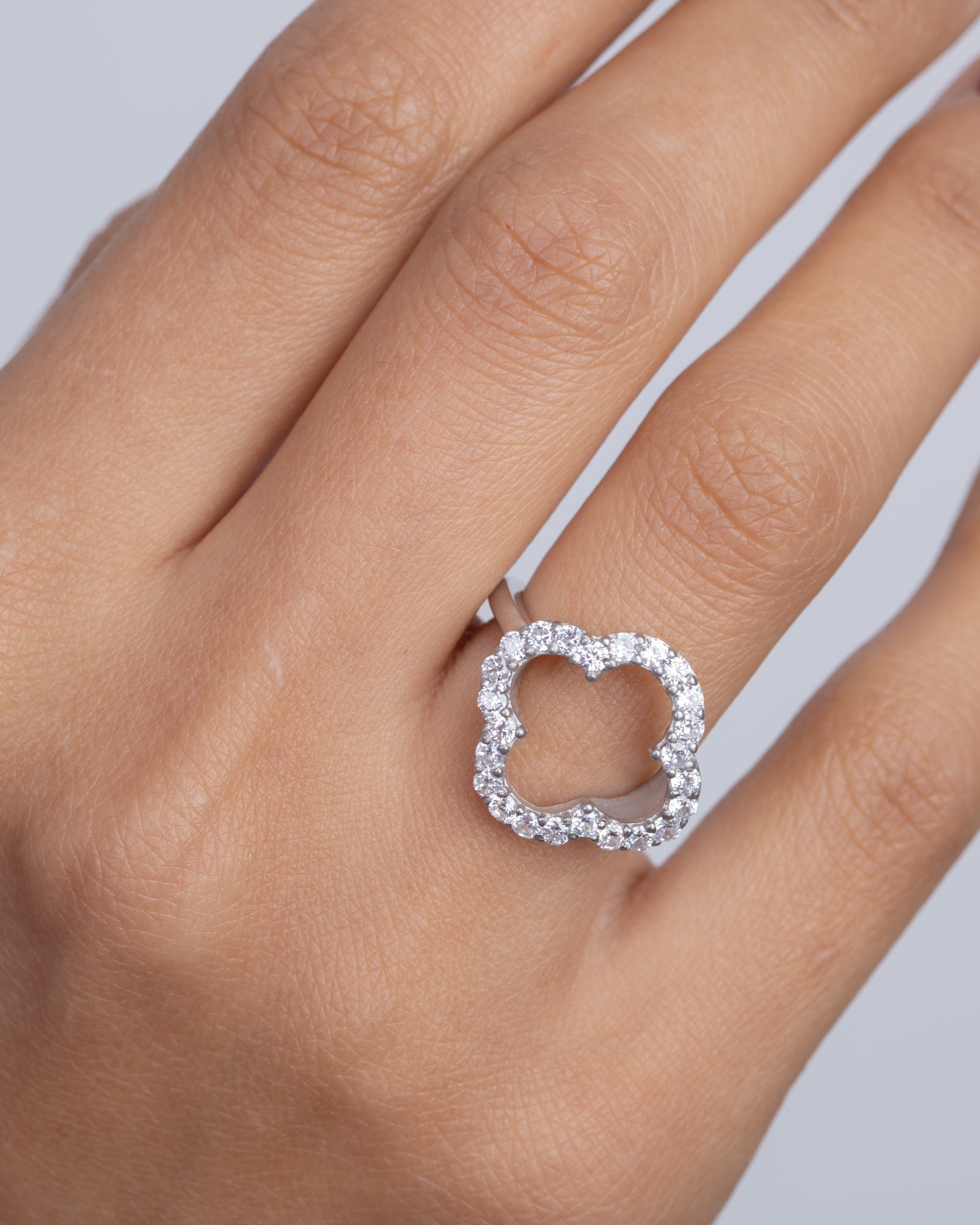Zircon Flower (09) Ring