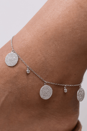 Zircon Circles (01) Anklet