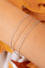 Mix Rose Gold Three Layers  Bracelet