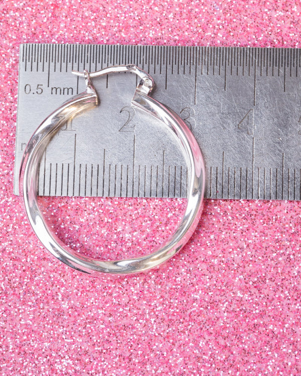 Wave Hoop Earring