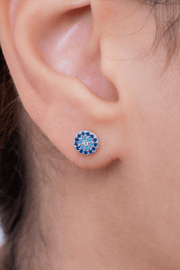 Zircon Blue Eye (02) Earring