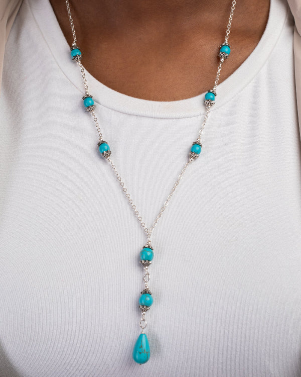 Turquoise Drops Necklace
