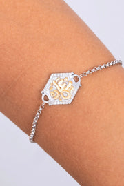 Zircon Sa3ada (01) Mix Gold Bracelet