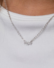 Zircon Flower (01) Necklace