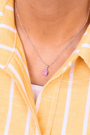 Zircon Rose Oval (07) Necklace