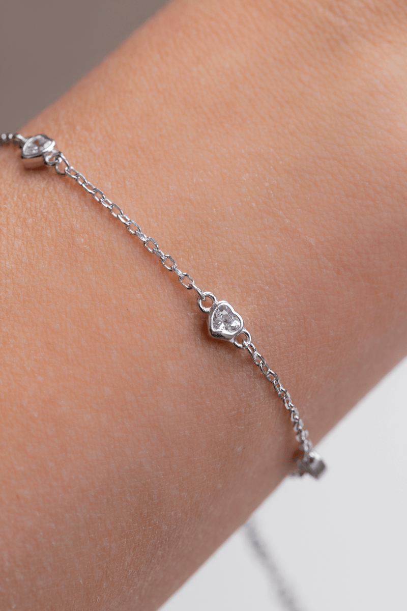 Zircon Heart (04) Bracelet