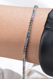 Zircon Pastel Colored Tennis Bracelet