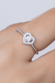 Zircon Heart (05) Ring
