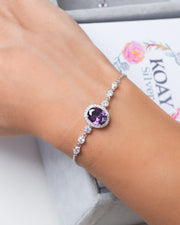 Zircon Bracelet (09-Purple)