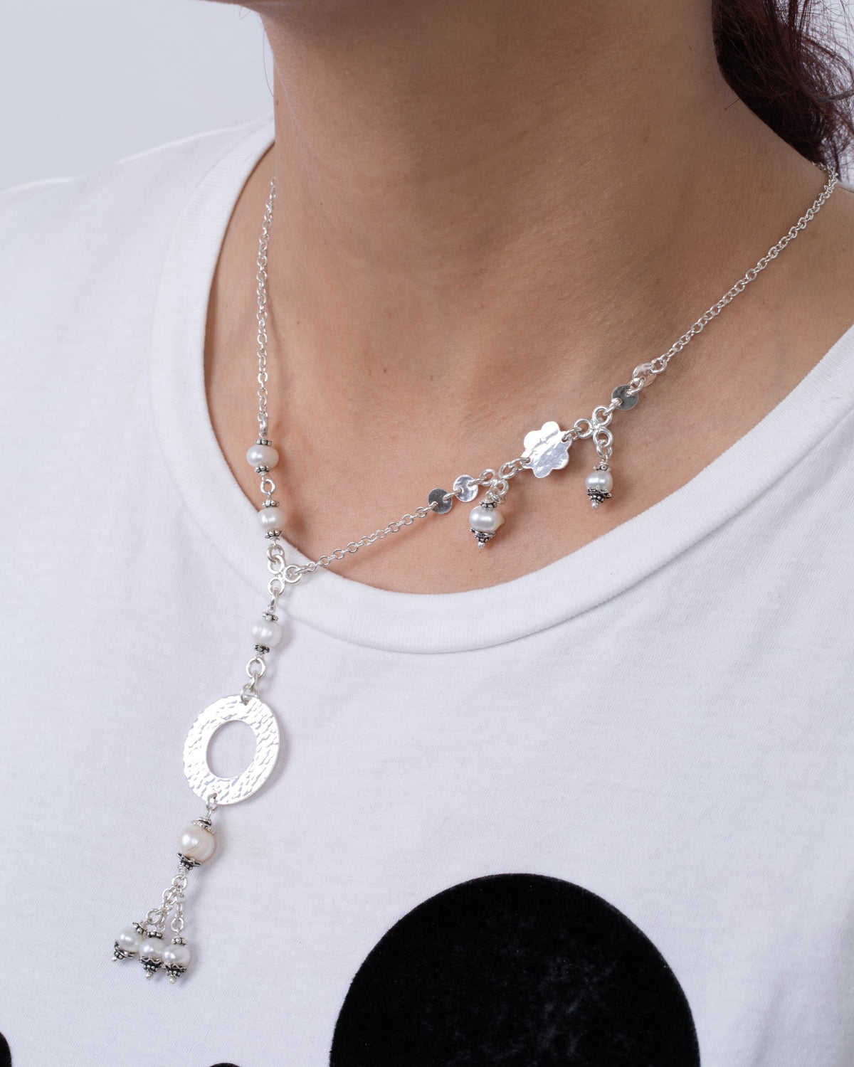 Arabic Circle Pearl (023) Necklace
