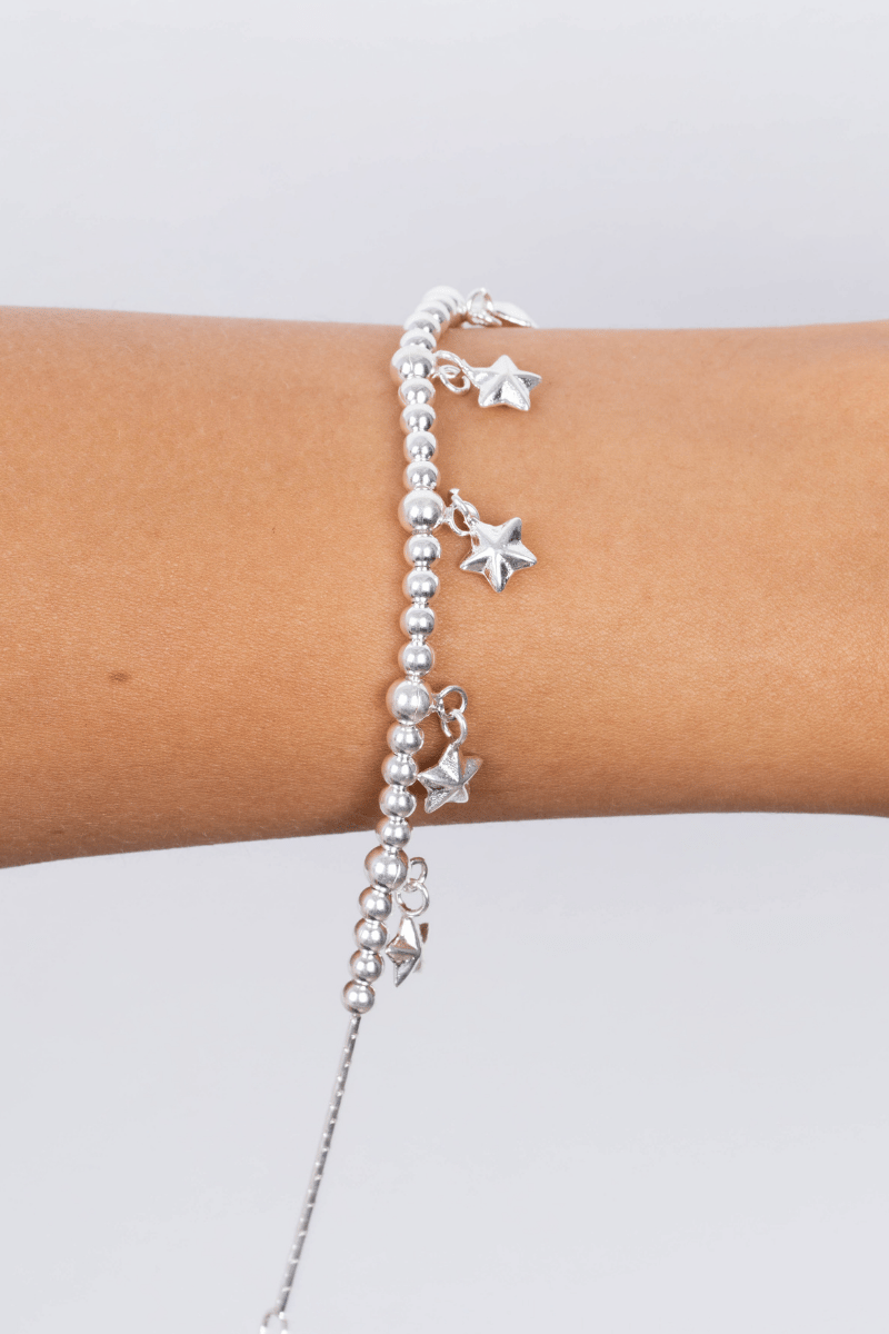 Plain Balls & Star (01) Bracelet