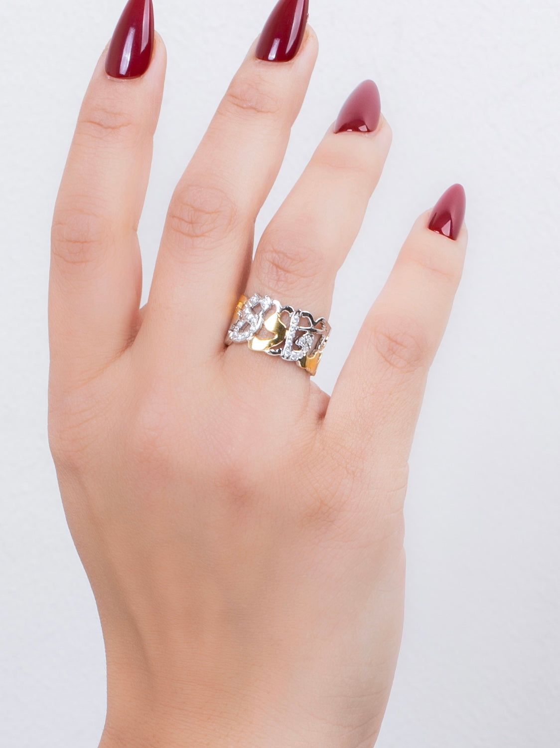 Sa3ada Mix Gold Ring